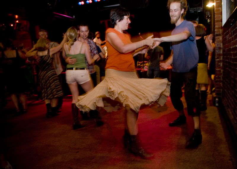 Heels were kicked up and skirts flew high to a do-si-do at