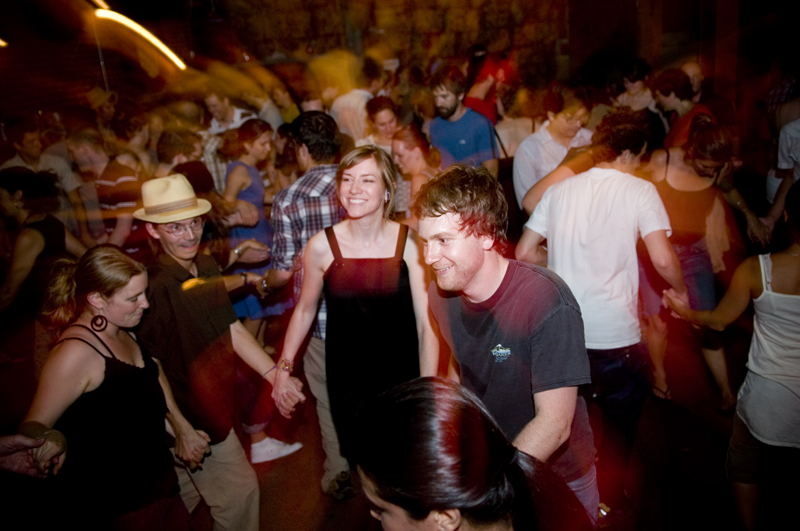 Heels were kicked up and skirts flew high to a do-si-do at