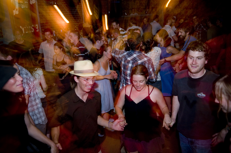 Heels were kicked up and skirts flew high to a do-si-do at