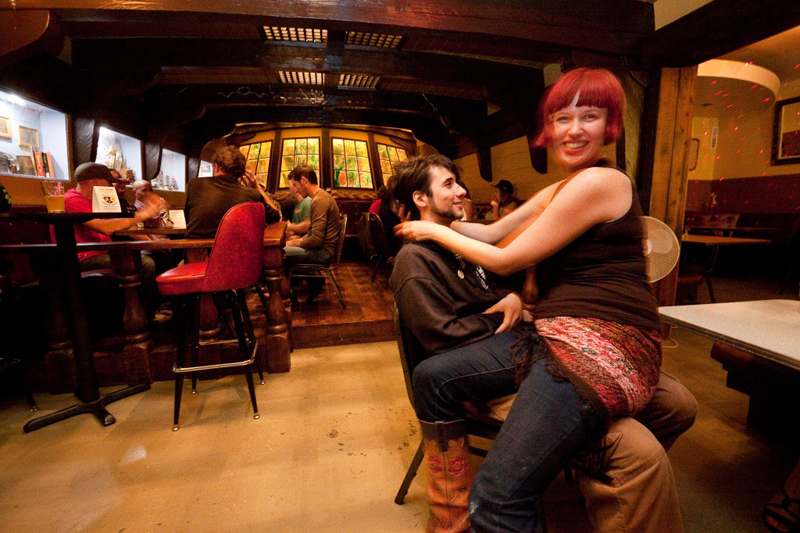 Fooling around in the Benbow Room.