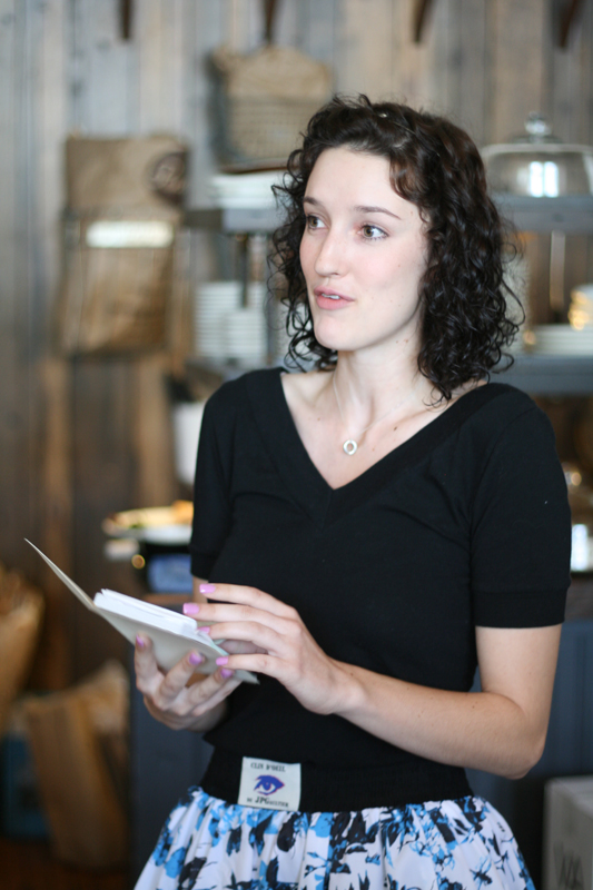 Event coordinator Tallulah Anderson laying down the rules.