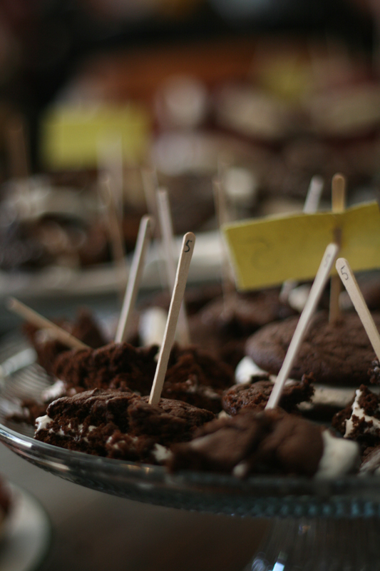 The classic whoopie pie: Two fluffy cake-cookies filled with marshmallow fluff.