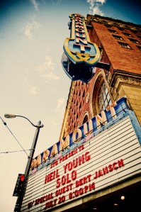 "It was a bright summer West Coast evening, but Neil Young was