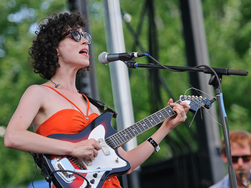 St. Vincent at the Pitchfork Music Festival 2010 in Chicago.