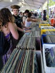 The on-premises record fair was a great place for music fans to hide from the heat. Vinyl junkies, eat your hearts out.