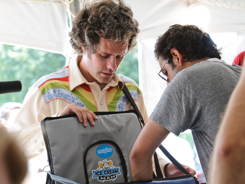The Ice Cream Man was a very, VERY popular figure at the Pitchfork Music Festival 2010 in Chicago.