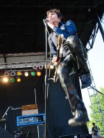 Talk about a Blues Explosion! Jon Spencer, catching some air at the Pitchfork Music Festival 2010 in Chicago.