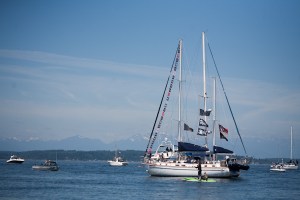 The Seattle Seafare Pirates landed at Alki beach on Saturday, July 11, 2010.  (Photo by Matthew Williams for The Seattle Weekly)