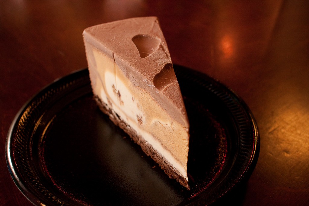 Chocolate ice cream cake.