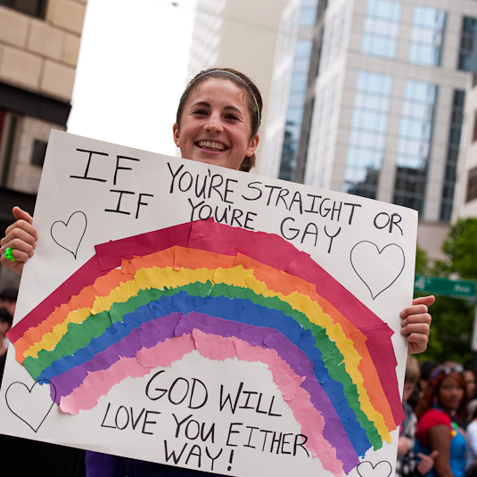 The Seattle Pride parade shimmied down the streets of Seattle on Sunday,