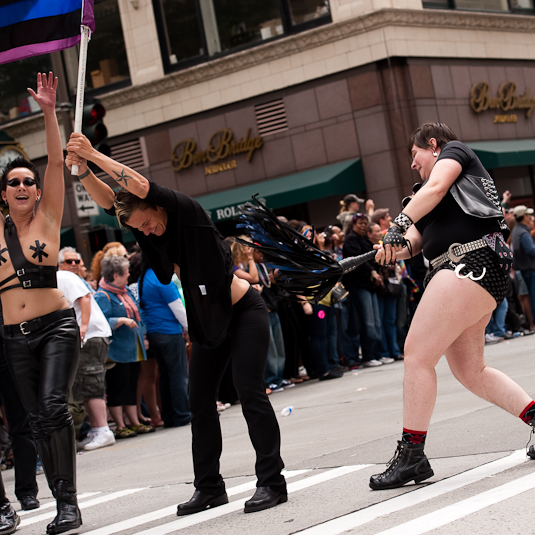 The Seattle Pride parade shimmied down the streets of Seattle on Sunday,