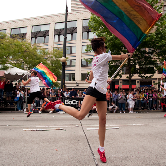 The Seattle Pride parade shimmied down the streets of Seattle on Sunday,