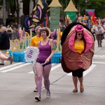 The Seattle Pride parade shimmied down the streets of Seattle on Sunday,