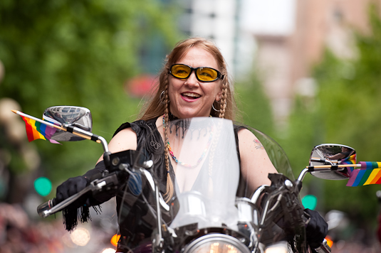 Everyone's favorite lesbians kicked off Sunday's Pride parade with a roar.Photos by
