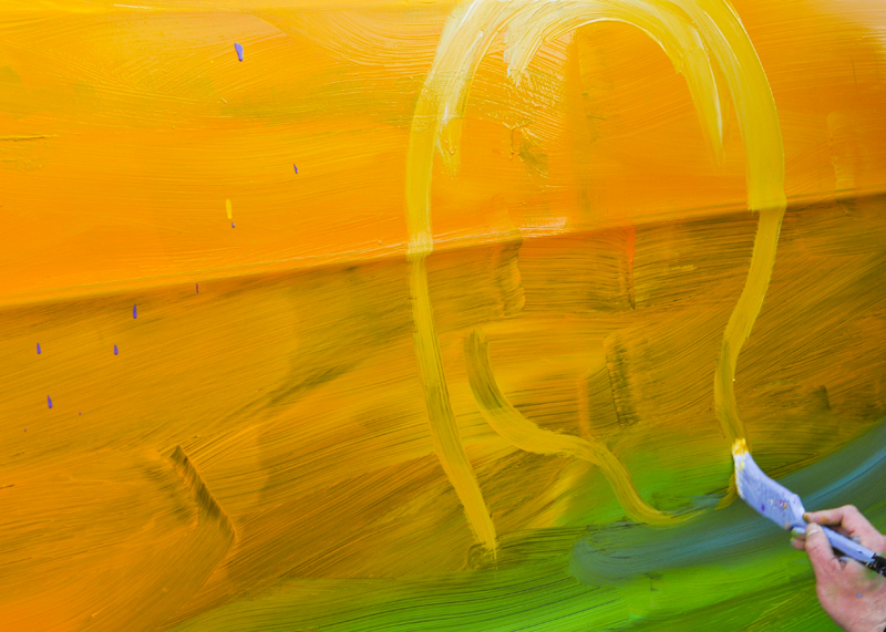 The sun finally came out to grace artists and art lovers at