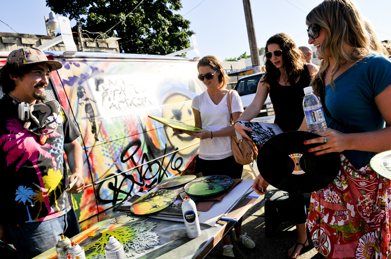 The sun finally came out to grace artists and art lovers at