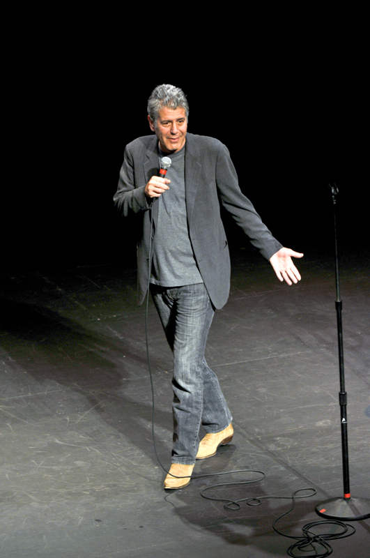 Here stands the famed chefMicrophone instead of knifeHow his life has changed