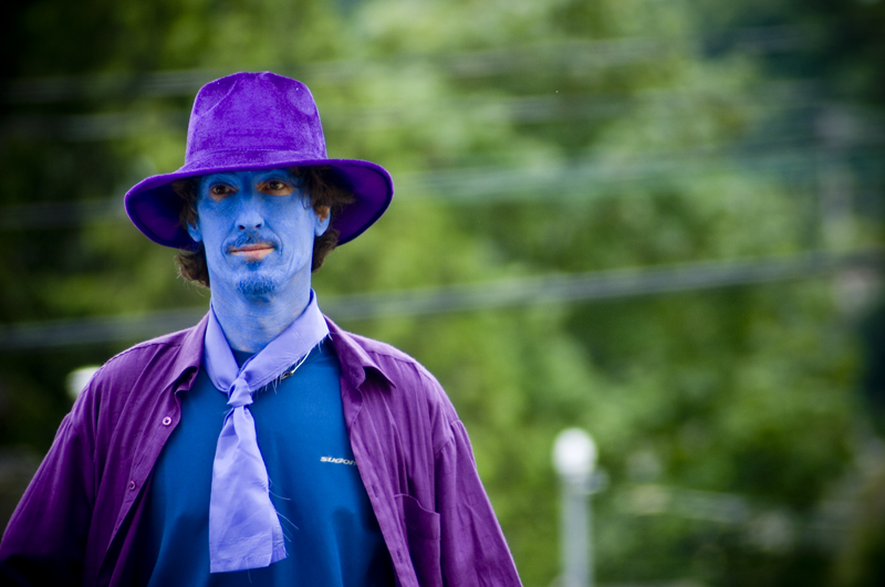 It's nor easy being blue, or purple for that matter.