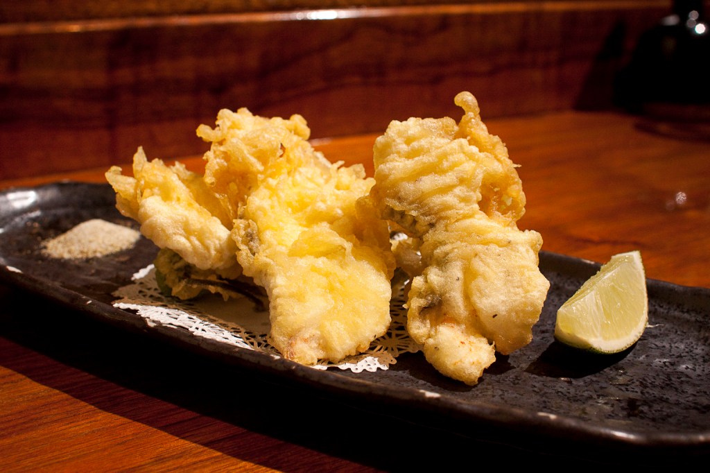 Hamachi Tempura.