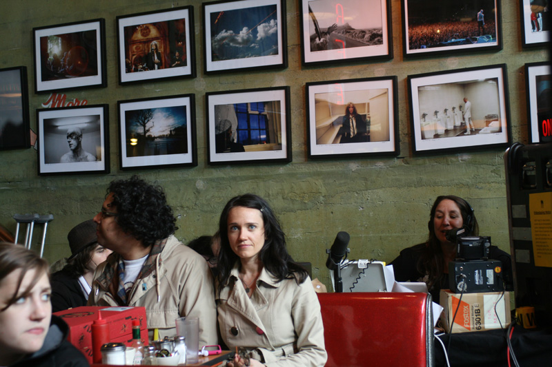 KEXP's Cheryl Waters live on air from Easy Street Records.