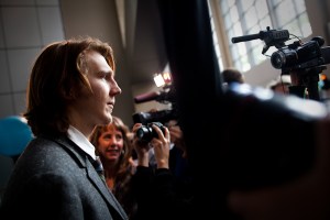 Actor Paul Dano walks the red carpet at the Seattle Independent Film Festival at Benaryoa Hall in Seattle, Wash., on Thursday, May 20, 2010.  (Photo by Matthew Williams for The Seattle Weekly)