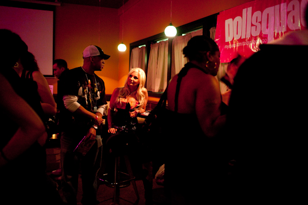 Brittany Andrews talks with fans at the 1st Annual Pornstar Convention held at Bull Market in Tacoma, Wash., on Friday, May 14, 2010.  (Photo by Matthew Williams for The Seattle Weekly)