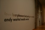 Entry to the Andy Warhol media exhibit.