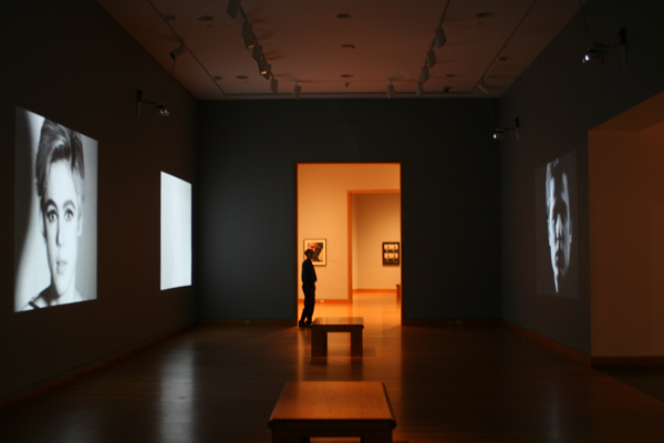 Long, darkened rooms highlight videos of many a Warhol muse - from Edie Sedgwick to Dennis Hopper.