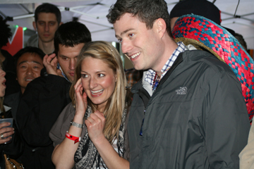 The rain did little to dampen the spirits of Cinco de Drinko