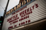 The marquee at the historic Paramount Theatre.