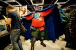 ComiCon attendee SkyMan, was none too happy with our calling him Captain SuperBad!