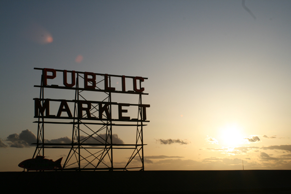 The sun sets on another great month in gorgeous - and sunny - Seattle.