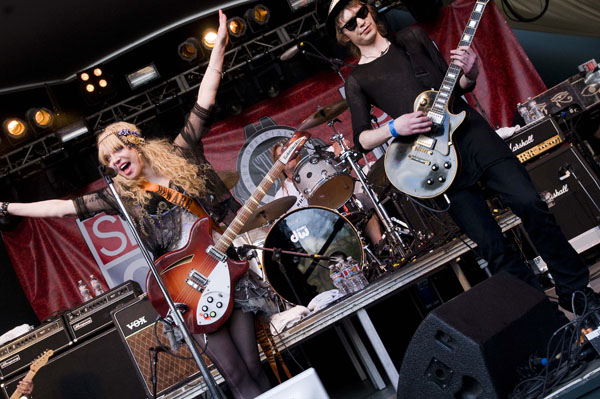 Courtney Love and Hole tore through Spin Magazine's party at SXSW, playing