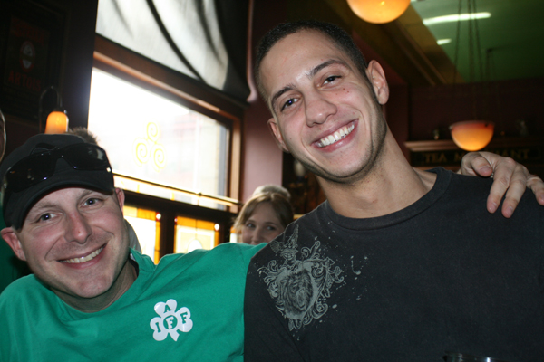 At Fado, there were lots and lots of firemen, which certainly adds an element of sexy...I mean, safety. Departments from Maple Valley, Kent, Lakewood and the Port of Seattle got together for some celebrating - thanks to the guy on the right, who arrived at 7am to get them some tables.