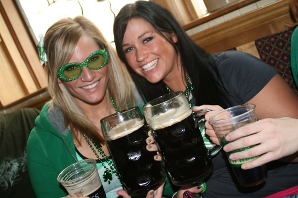 Aubra and Alex like to drink beers that are bigger than they are.