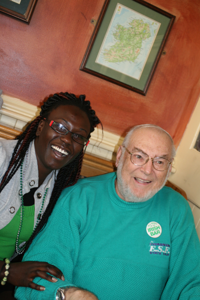 Jim and Patty are both celebrating their birthdays! Jim, his 79th and Patty, her 27th. Patty was born in Ireland and now lives in Ghana.