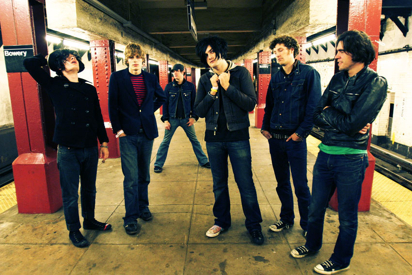 The Lashes get lost in the NYC subway during CMJ 2004.