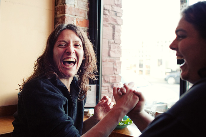 Friends from high school, Apryl & Ben reconnected over lunch at Hilltop Ale House.