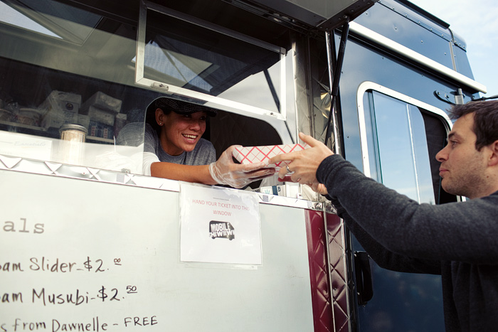 Marination Mobile was just crowned the country's best food cart by Good Morning America.A  People waited in line for over an hour to taste their mix of Korean & Hawaiian dishes.