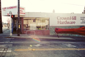 The Crown Hill Hardware on 15th and 80th is a neighborhood landmark.