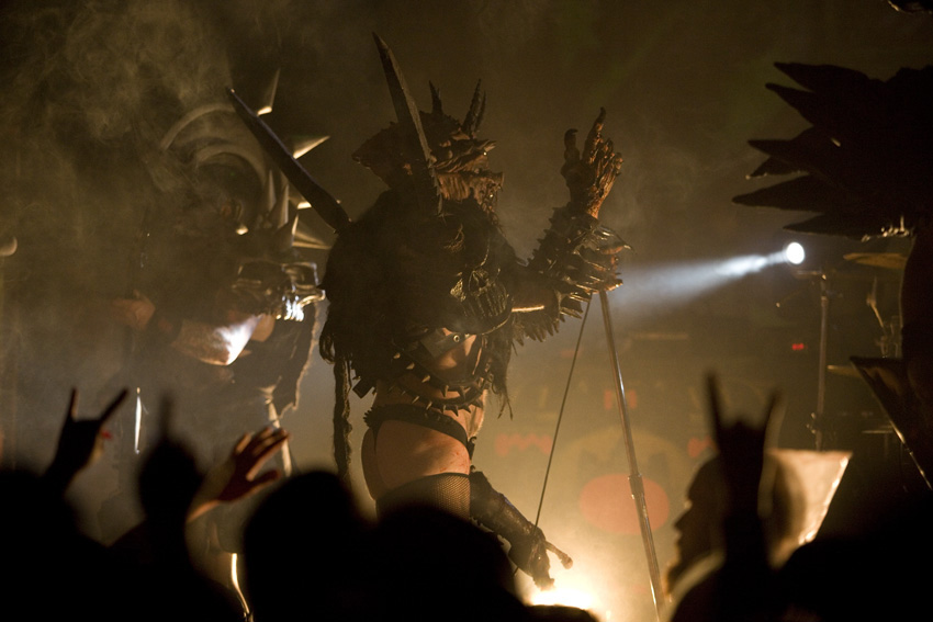 Oderus Urungus of Gwar doing his Prince impression.