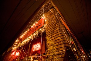 The Little Red Studio, all decked out for Halloween.