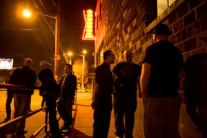 Nightlife outside of Showbox SoDo.
