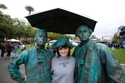 Performers weren't only seen on stage at Bumbershoot.