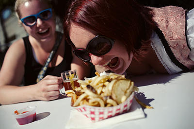 Deliciousness at Fremont's Oktoberfest.