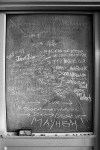 We shot at the Kennedy School, a hotel set in an elementary school built in 1915 that is decorated to maintain all of its scholarly charm.A I started the shoot by asking the band to write a timeline of their history on the blackboard.A I then photographed them in front of it. Carrie helped lighten the mood by making faces and raising her hand like an eager student, which got everyone laughing.