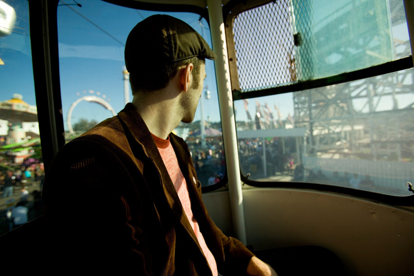 Garrett takes in the sights.