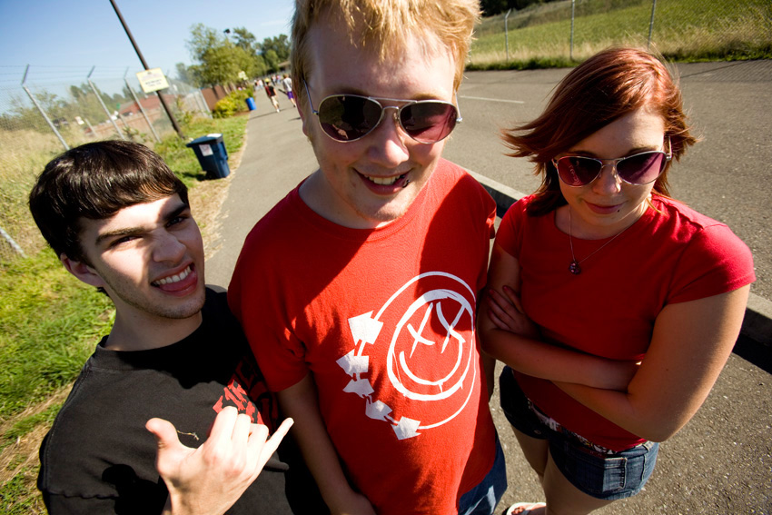 Daniel, Ryan and Kaela came from Gig Harbor to see Blink 182 and Weezer.