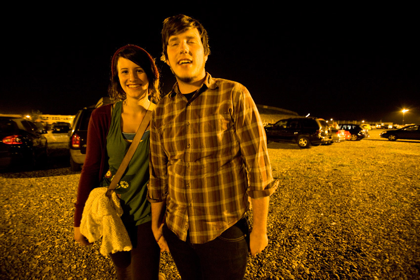 Olivia and Ben Allen came all the way from Portland to see Blink 182 on their honeymoon.