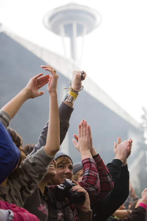 Possibly the biggest crowd -- and easily the most ravenous -- turned out for the Yeah Yeah Yeahs.